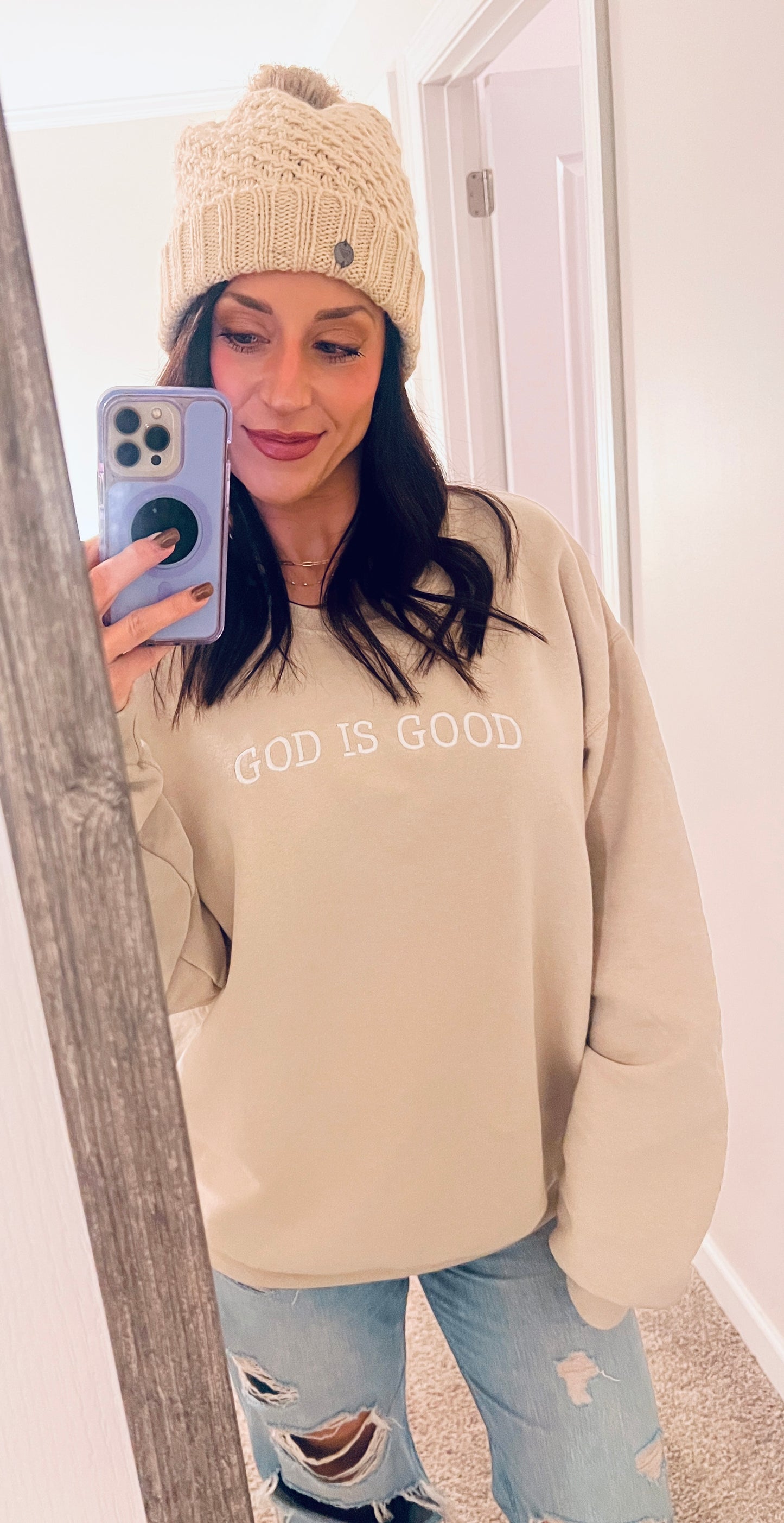 "God is Good" Crew Neck Sweatshirt