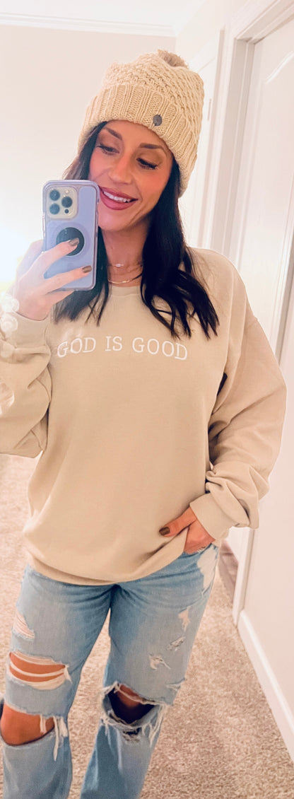 "God is Good" Crew Neck Sweatshirt